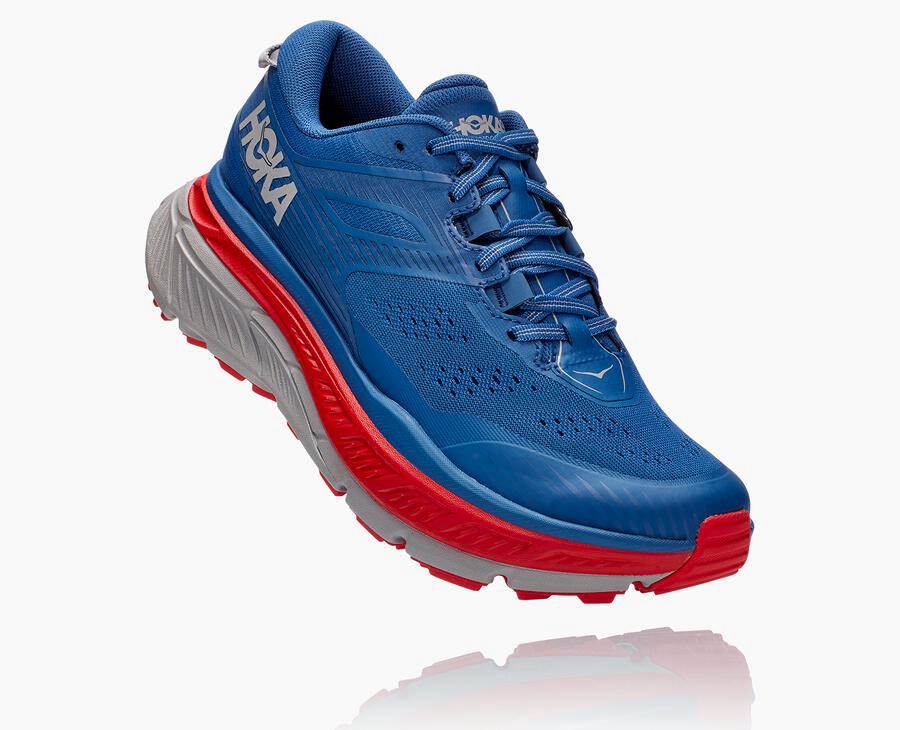 Hoka One One Stinson Atr 6 - Men's Trail Shoes - Blue - UK 927OAPFJY